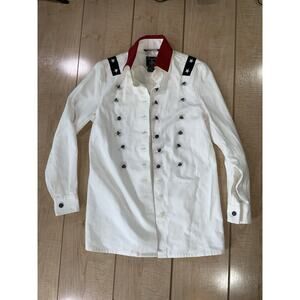 Vintage FACONNABLE Albert Goldberg Stars Red Blue Jacket Women's XS